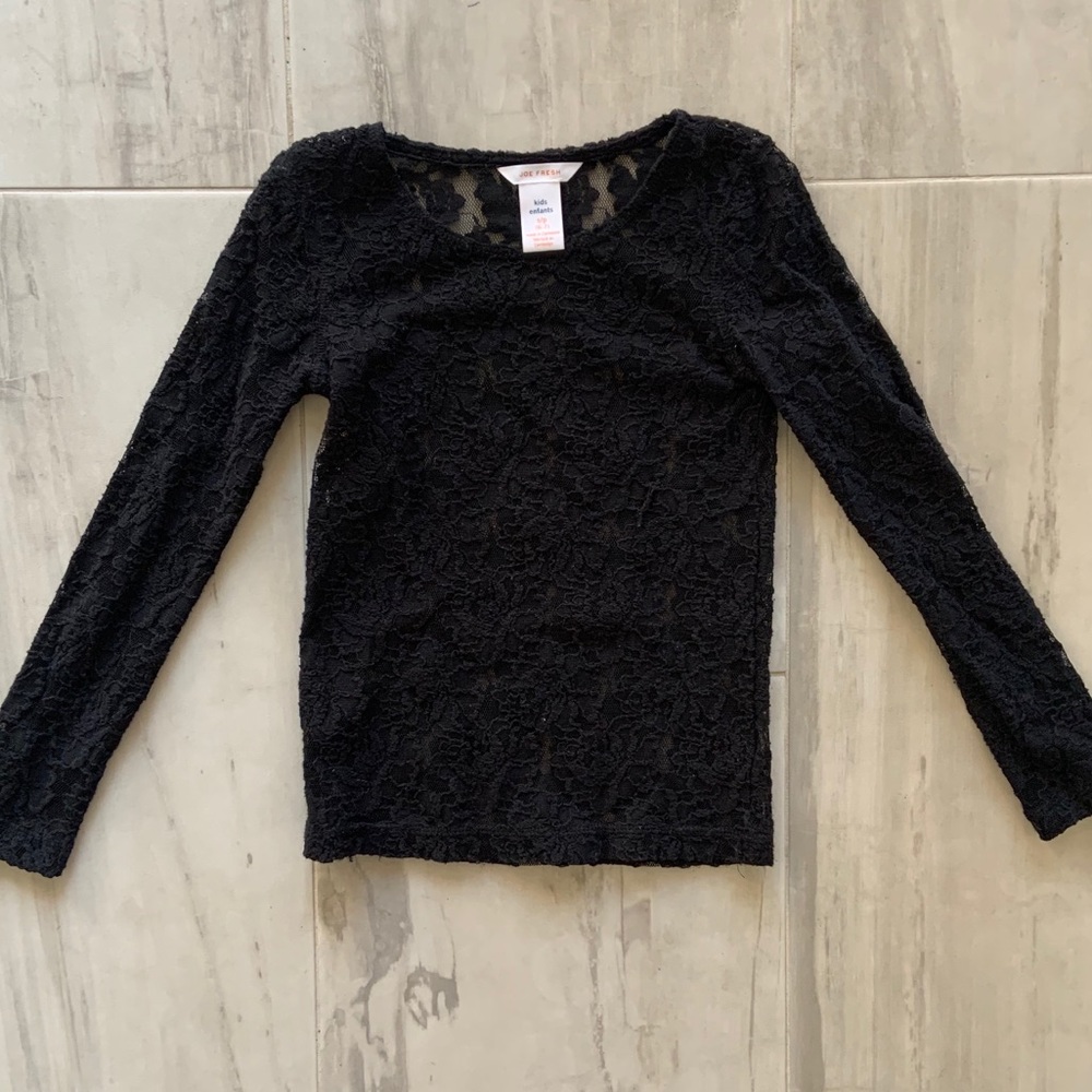 Lace long sleeve shirt